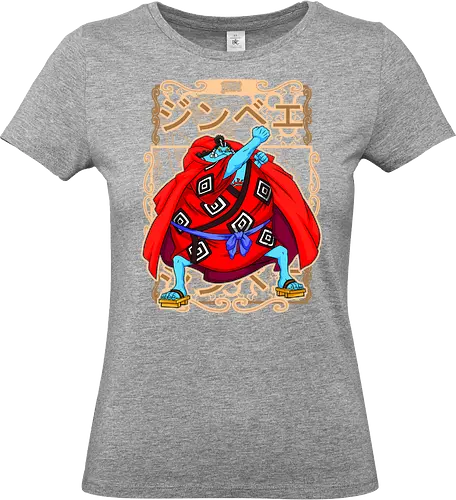 Knight of the Sea - Pirate, jinbe, fishman karate, straw hat crew, anime pirate, knight of the sea, grand line, anime warrior - Standard T-Shirt (Frauen)