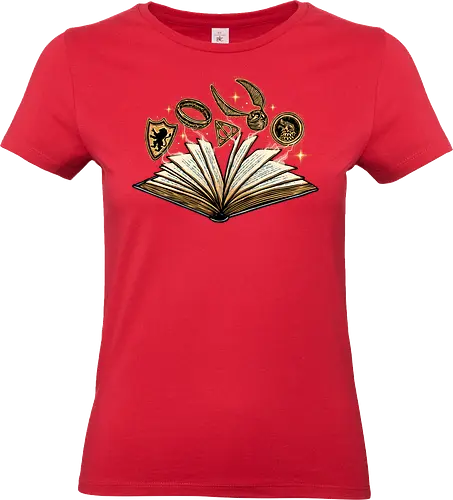 Magic Lives in the Pages - Books, book, novel, reading, magical, magic, fantasy, adventure, movies - Standard T-Shirt (Frauen)