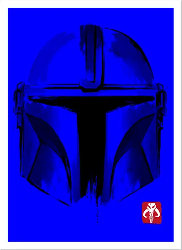 Bounty Hunter helmet sumi e
