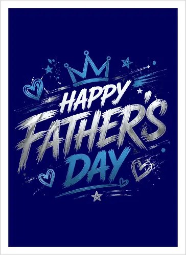 Happy Father's Day Blue