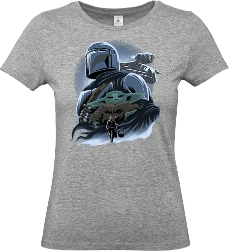 Clan Mudhorn - Space Opera, Bounty Hunter, Grogu, Mudhorn - Standard T-Shirt (Frauen)