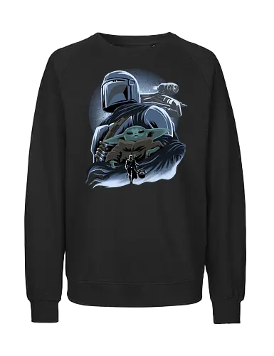 Clan Mudhorn - Space Opera, Bounty Hunter, Grogu, Mudhorn - Fairtrade Sweatshirt