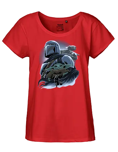 Clan Mudhorn - Space Opera, Bounty Hunter, Grogu, Mudhorn - Fairtrade Girl Shirt