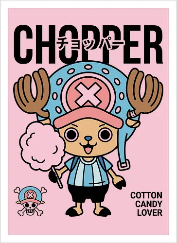 Cotton Candy Lover: Kawaii Chopper Graphic