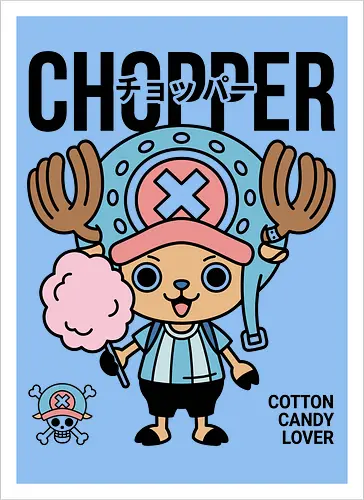 Cotton Candy Lover: Kawaii Chopper Graphic