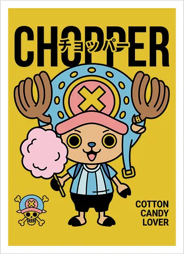 Cotton Candy Lover: Kawaii Chopper Graphic