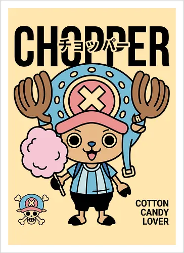 Cotton Candy Lover: Kawaii Chopper Graphic