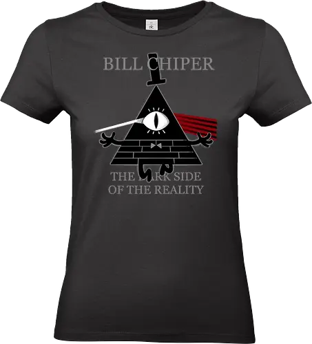 dark side - bill chiper, triangle, cartoon, adventure, parody, comedy, all seing eyes, world - Standard T-Shirt (Frauen)