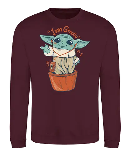 i am groogu  - Bounty Hunter, grogu, movies, 80s, 90s, vintage, classic, music, alien, ufo - Sweatshirt