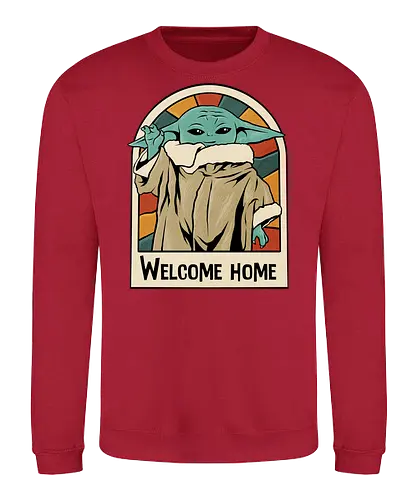 welcome home alien  - Bounty Hunter, grogu, movies, 80s, 90s, vintage, classic, music, alien, ufo - Sweatshirt