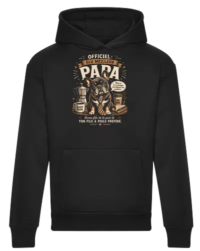 Elu Meilleur Papa Bouledogue Français Vintage Cadeau Fete des Peres