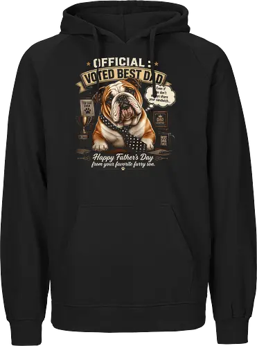 Official Voted Best Dad Vintage English Bulldog Dad Father's Day Gift