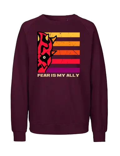 face of fearless - bountyhunter, vintageart, classicposter, 80s, master, revenge - Fairtrade Sweatshirt