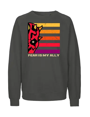 face of fearless - bountyhunter, vintageart, classicposter, 80s, master, revenge - Fairtrade Sweatshirt