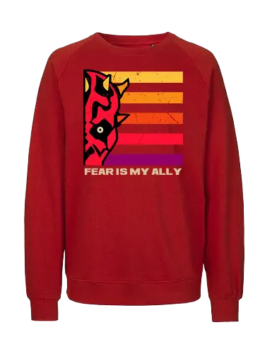 face of fearless - bountyhunter, vintageart, classicposter, 80s, master, revenge - Fairtrade Sweatshirt
