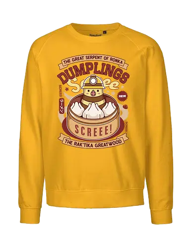 Serpent Of Ronka Dumplings - final 14, dumplings, fantasy, ffxiv, ff14, the great serpent of ronka, scree, video games, gaming, dumplings, eorzea, Kupo, Cactus, sabotender, tonberry, Kweh - Fairtrade Sweatshirt