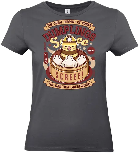 Serpent Of Ronka Dumplings - final 14, dumplings, fantasy, ffxiv, ff14, the great serpent of ronka, scree, video games, gaming, dumplings, eorzea, Kupo, Cactus, sabotender, tonberry, Kweh - Standard T-Shirt (Frauen)
