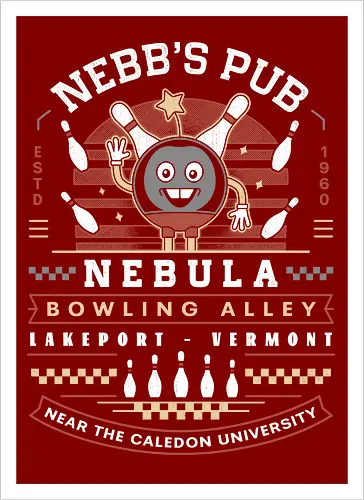 Nebb Bowling Mascot Emblem