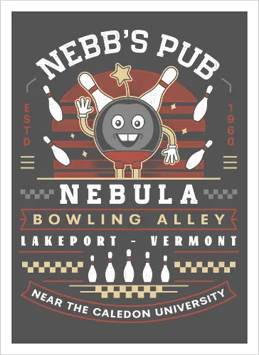 Nebb Bowling Mascot Emblem