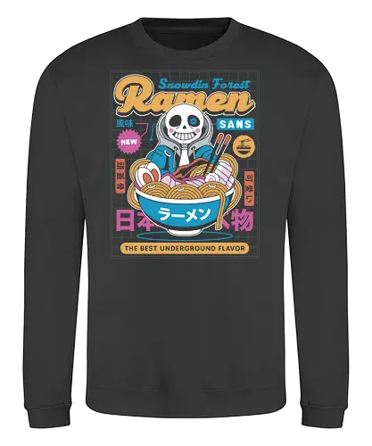 Snowdin Forest Ramen Aesthetic - Tale, deltarune, muffet, sans, spider cider, video game, gaming, flowey, mettaton, gamer, papyrus, toriel, asgore - Sweatshirt