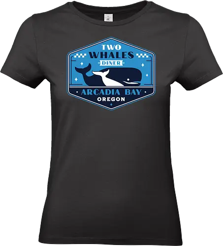Two Whales Diner Crest - Strange Life, butterfly, before the storm, Chloe, Max, rachel amber, arcadia bay, video game, gaming, gamer, rocky mountain record traders, the black lantern, true colors, alex chen, haven springs - Standard T-Shirt (Frauen)