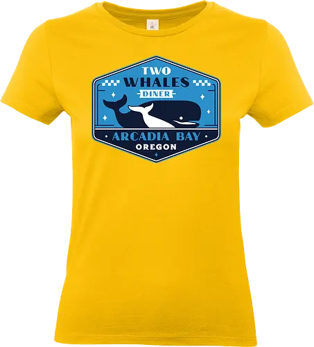 Two Whales Diner Crest - Strange Life, butterfly, before the storm, Chloe, Max, rachel amber, arcadia bay, video game, gaming, gamer, rocky mountain record traders, the black lantern, true colors, alex chen, haven springs - Standard T-Shirt (Frauen)