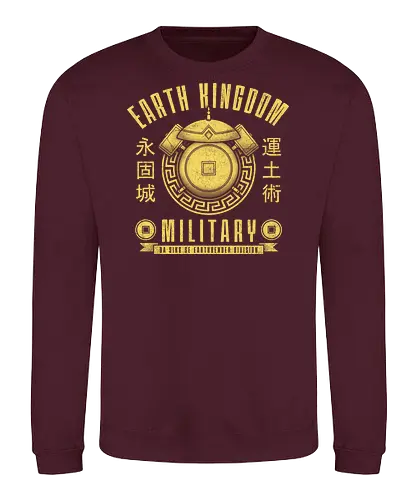 Erdkönigreich - Die Macht von Ba Sing Se - Avatar T-Shirt, Erdkönigreich, Ba Sing Se, teetan, Geek-Kultur, Herr der Elemente, Erdbändiger, Nerd-Mode, Avatar-Fans, Geek-T-Shirt, Themen-Event, Resilienz und Balance, Avatar-Legacy, Popkultur, Geek-Geschenk - Sweatshirt