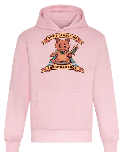 I Drop Bad Loot - Beute, Würfel, wenig Erfahrung, Pen and Paper, kobold, loot, dice, low experience, dice roll, tabletop, cute, sad kobold, low hp, spell - Heavyweight Hoodie