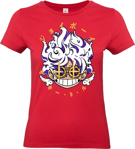 Chibi Awakening - Pirate, joy boy, gear 5, chibi anime, sun god nika, anime pirate, manga art, straw hat crew - Standard T-Shirt (Frauen)