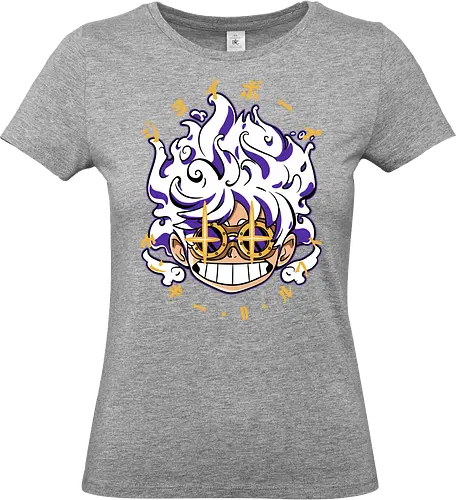 Chibi Awakening - Pirate, joy boy, gear 5, chibi anime, sun god nika, anime pirate, manga art, straw hat crew - Standard T-Shirt (Frauen)
