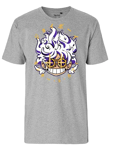 Chibi Awakening - Pirate, joy boy, gear 5, chibi anime, sun god nika, anime pirate, manga art, straw hat crew - Fairtrade T-Shirt