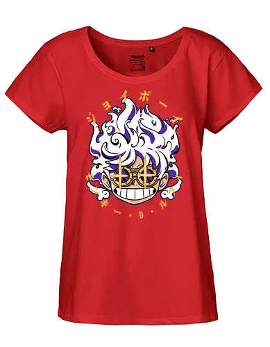 Chibi Awakening - Pirate, joy boy, gear 5, chibi anime, sun god nika, anime pirate, manga art, straw hat crew - Fairtrade Girl Shirt
