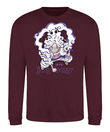 Freedom Form - Pirate, joy boy, luffy gear 5, anime transformation, pirate king, sun god nika, anime pirate, grand line - Sweatshirt