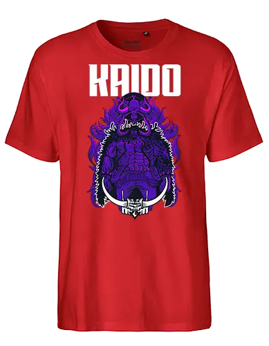 King of Beasts - Pirate, kaido, beast pirates, anime villain, dragon form, emperor of the sea, anime battle, grand line - Fairtrade T-Shirt