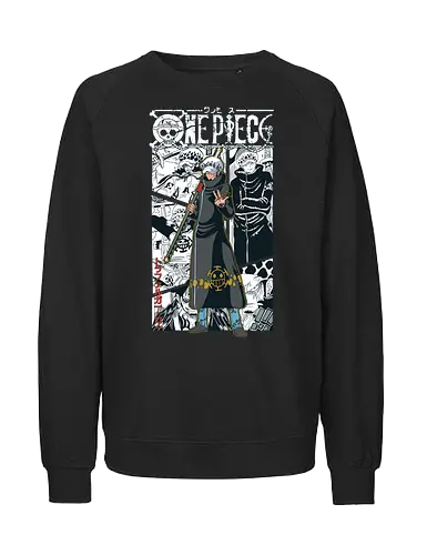 Surgeon of Death - Pirate, trafalgar law, heart pirates, anime swordsman, ope ope no mi, anime pirate, worst generation, grand line - Fairtrade Sweatshirt
