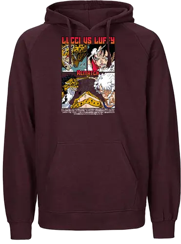 Final Rematch - Pirate, lucci vs luffy, gear 5 luffy, anime fight, cp0 battle, manga panel, anime pirate, shonen anime - Fairtrade Hoodie