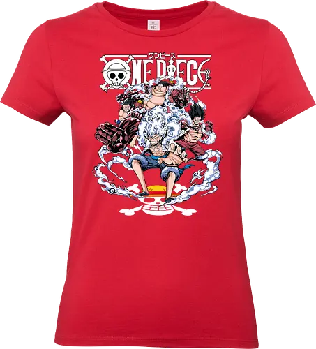 Gear Power Evolution - Pirate, luffy gears, Pirate, anime pirate, gear system, straw hat captain, manga art, grand line - Standard T-Shirt (Frauen)