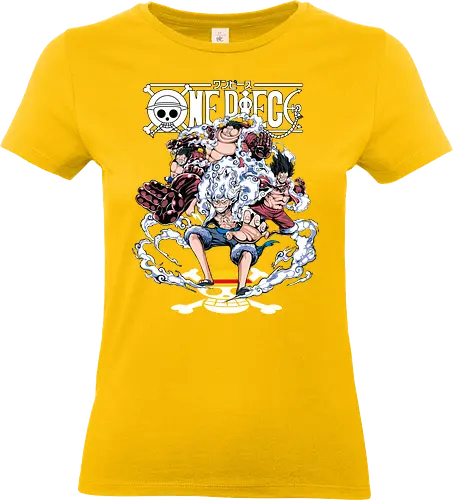 Gear Power Evolution - Pirate, luffy gears, Pirate, anime pirate, gear system, straw hat captain, manga art, grand line - Standard T-Shirt (Frauen)