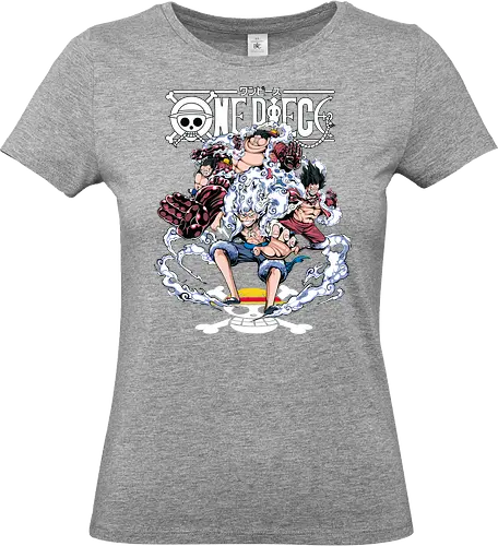 Gear Power Evolution - Pirate, luffy gears, Pirate, anime pirate, gear system, straw hat captain, manga art, grand line - Standard T-Shirt (Frauen)