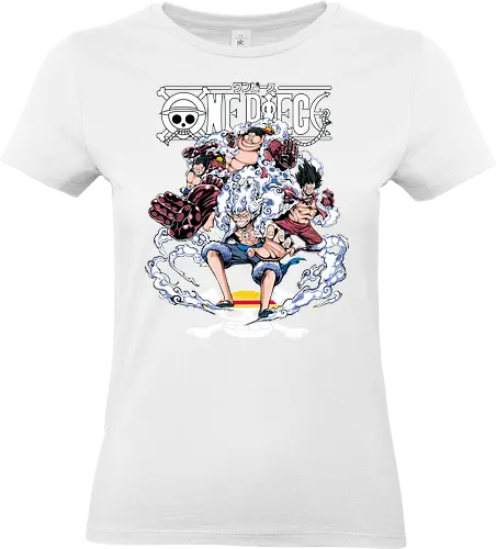 Gear Power Evolution - Pirate, luffy gears, Pirate, anime pirate, gear system, straw hat captain, manga art, grand line - Standard T-Shirt (Frauen)