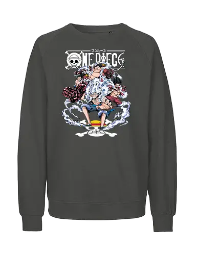 Gear Power Evolution - Pirate, luffy gears, Pirate, anime pirate, gear system, straw hat captain, manga art, grand line - Fairtrade Sweatshirt