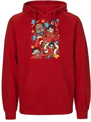 Egghead Adventure - Pirate, luffy egghead, Pirate, anime pirate, egghead arc, futuristic anime, straw hat crew, manga art - Fairtrade Hoodie
