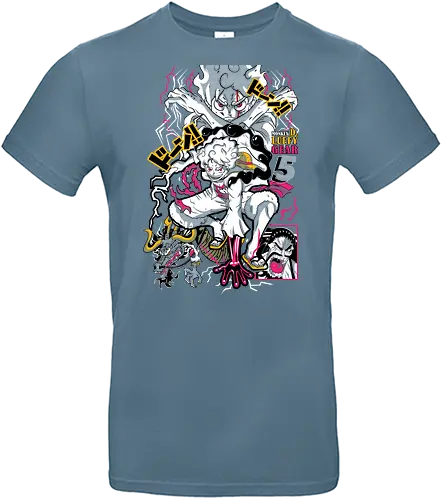 Chaos Energy - Pirate, gear 5 luffy, anime transformation, sun god nika, anime battle, pirate king, manga art, grand line - Standard T-Shirt