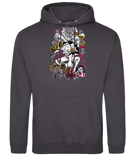 Chaos Energy - Pirate, gear 5 luffy, anime transformation, sun god nika, anime battle, pirate king, manga art, grand line - Standard Hoodie