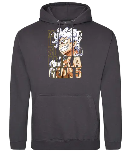 Golden Freedom - Pirate, gear 5, anime pirate, gold aesthetic, anime power, straw hat captain, manga art - Standard Hoodie