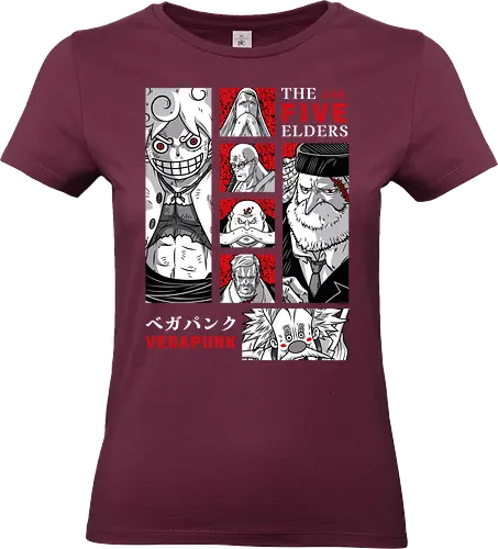 Final Era - five elders, manga panel, anime pirate, egghead arc, Pirate, gorosei, luffy gear 5, anime battle - Standard T-Shirt (Frauen)