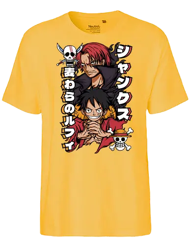 Pirate Legacy - Pirate, shanks, red hair pirates, anime pirate, straw hat legacy, grand line, shonen anime - Fairtrade T-Shirt