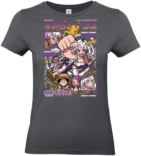Gear 5 Chaos - Pirate, jewelry bonney, luffy gear 5, anime pirate, egghead arc, worst generation, manga art, anime duo - Standard T-Shirt (Frauen)