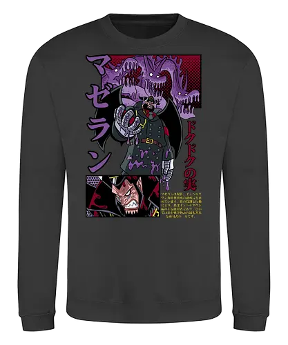 Symbiote Warden - Pirate, magellan, impel down, poison power, anime villain, prison chief, anime pirate, grand line - Sweatshirt