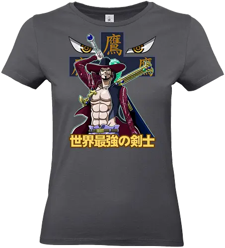 Greatest Swordsman - Pirate, mihawk, dracule mihawk, anime swordsman, warlord, black blade, anime pirate, grand line - Standard T-Shirt (Frauen)
